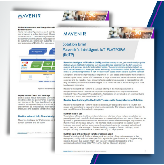 Mavenir推出智能物联网平台以实现更智能的分析