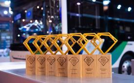 宇通客车在2025年比利时车展发布"车电同寿"技术，并斩获七项重磅大奖