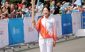 火炬手林栖：传递全运会圣火，点燃体育精神，为中国文化自信而奔跑！